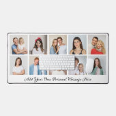 Creëer Uw eigen 10 fotocollage Uw groet toevoegen Bureaumat (Keyboard & Muis)