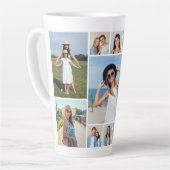 Creëer Uw eigen 11-fotocollage Latte Mok (Linkerhoek)