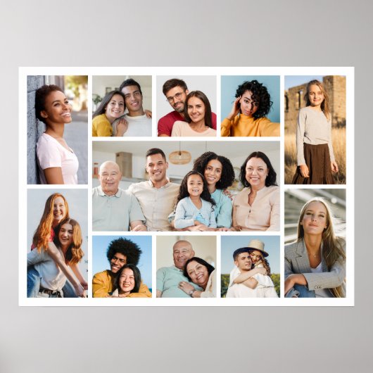 Creëer Uw eigen 11-fotocollage Poster (Voorkant)