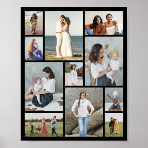 Creëer Uw eigen 11-fotocollage Poster
