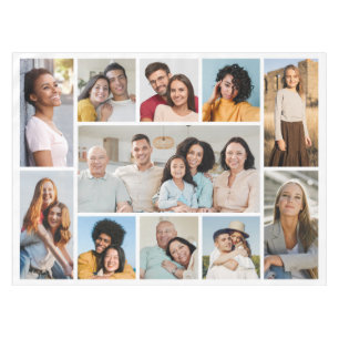 Creëer Uw eigen 11-fotocollage Tafelkleed