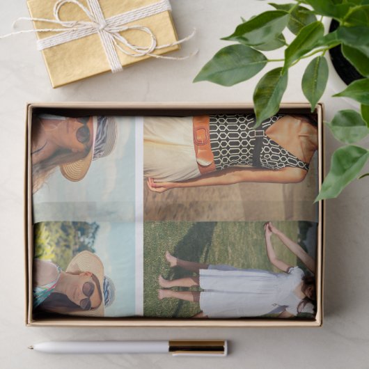 Creëer Uw eigen 11-fotocollage Tissuepapier (Geschenk)