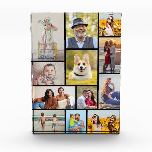 Creëer Uw eigen 12 fotocollage fotoblok