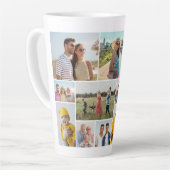 Creëer Uw eigen 12 fotocollage Latte Mok (Linkerhoek)