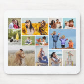 Creëer Uw eigen 12 fotocollage Muismat (Voorkant)