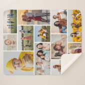 Creëer Uw eigen 12 fotocollage Sherpa Deken (Voorkant (horizontaal))