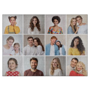 Creëer Uw eigen 12 fotocollage Snijplank