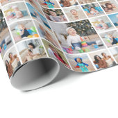 Creëer Uw eigen 13 fotocollage Cadeaupapier (Rol Hoek)