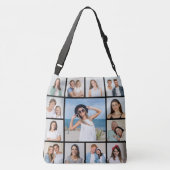 Creëer Uw eigen 13 fotocollage Crossbody Tas (Achterkant)