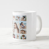 Creëer Uw eigen 13 fotocollage Extra Grote Beker (Voorkant rechts)