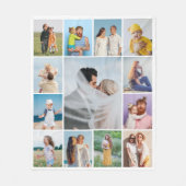 Creëer Uw eigen 13 fotocollage Fleece Deken (Voorkant)