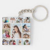 Creëer Uw eigen 13 fotocollage Sleutelhanger (Achterkant)