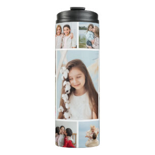 Creëer Uw eigen 13 fotocollage Thermosbeker