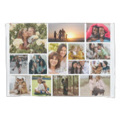 Creëer Uw eigen 14 fotocollage fotoblok Kussensloop (Voorkant)