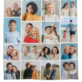 Creëer Uw eigen 15 fotocollage Douchegordijn (Voorkant)