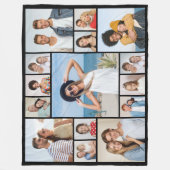 Creëer Uw eigen 15 fotocollage Fleece Deken (Voorkant)