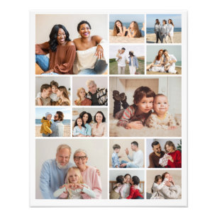 Creëer Uw eigen 15 Fotocollage Foto Uitbreiding Afdruk