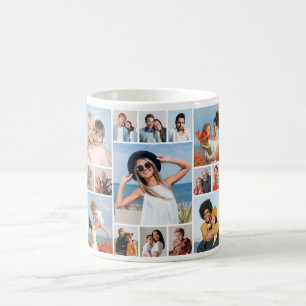 Creëer Uw eigen 15 fotocollage Koffiemok