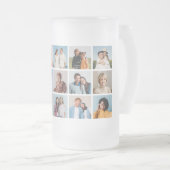 Creëer Uw eigen 15 fotocollage Matglas Bierpul (Voorkant rechts)