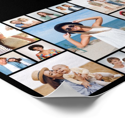 Creëer Uw eigen 15 fotocollage Poster (Hoek)