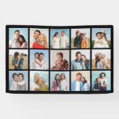 Creëer Uw eigen 15 fotocollage Spandoek (Horizontaal)