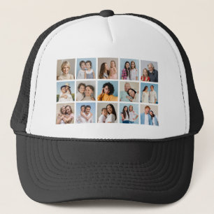 Creëer Uw eigen 15 fotocollage Trucker Pet