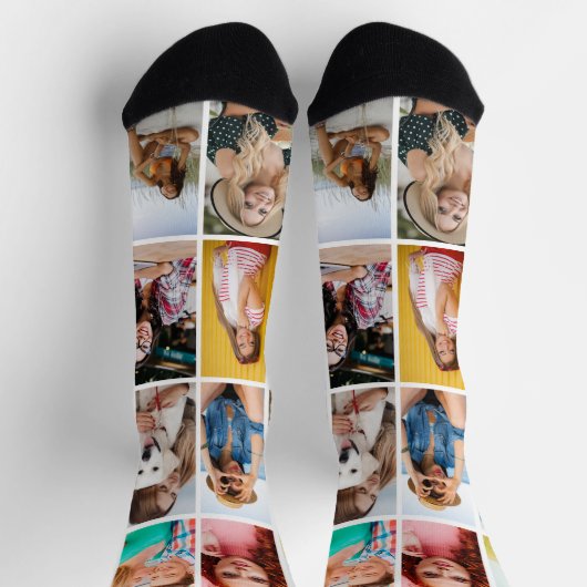 Creëer uw eigen 16 foto Afbeelding Custom Sokken (Top)