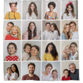 Creëer Uw eigen 16 Fotocollage Douchegordijn (Voorkant)