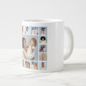 Creëer Uw eigen 17 fotocollage Extra Grote Beker (Voorkant rechts)