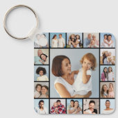 Creëer Uw eigen 17 fotocollage Sleutelhanger (Voorkant)