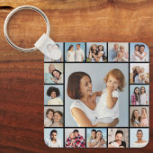 Creëer Uw eigen 17 fotocollage Sleutelhanger (Voorkant)