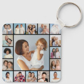 Creëer Uw eigen 17 fotocollage Sleutelhanger (Achterkant)