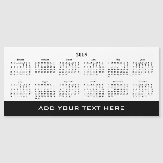 Creëer Uw eigen 2015 Kalender Sjabloon (Voorkant)