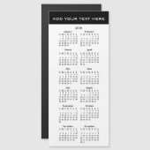 Creëer Uw eigen 2018 aangepaste kalender-magneetka (Voorkant / Achterkant)