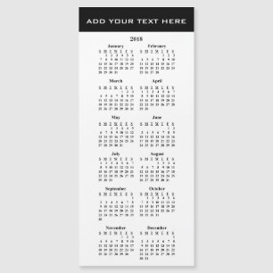 Creëer Uw eigen 2018 aangepaste kalender-magneetka