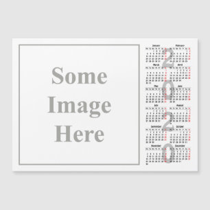 Creëer uw eigen 2020 kalender Magnetische Kaart