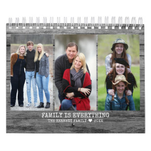 Creëer uw eigen 2021-serie Foto bijtend hout Kalender