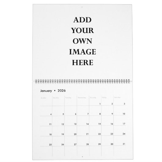 creëer uw eigen 2025 groot kalender (Jan 2026)