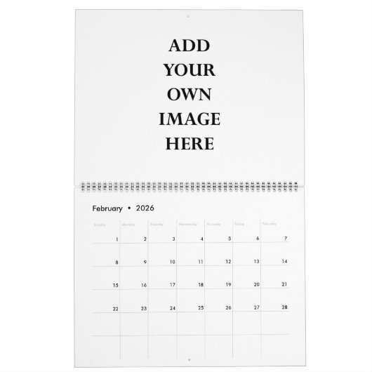 creëer uw eigen 2025 groot kalender (Feb 2026)