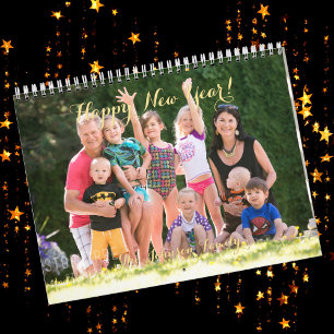 Creëer Uw Eigen 2026 Familie Baby Huisdier Trouwfo Kalender