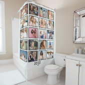 Creëer uw eigen 20 Fotocollage Keepsake Douchegordijn (In situ)