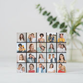 Creëer Uw eigen 20 fotocollage papier blad/Kaart (Staand voorkant)