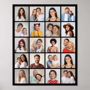 Creëer Uw eigen 20 Fotocollage Poster