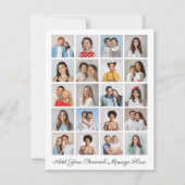 Creëer Uw eigen 20 fotocollage Uw groet toevoegen Kaart (Voorkant)