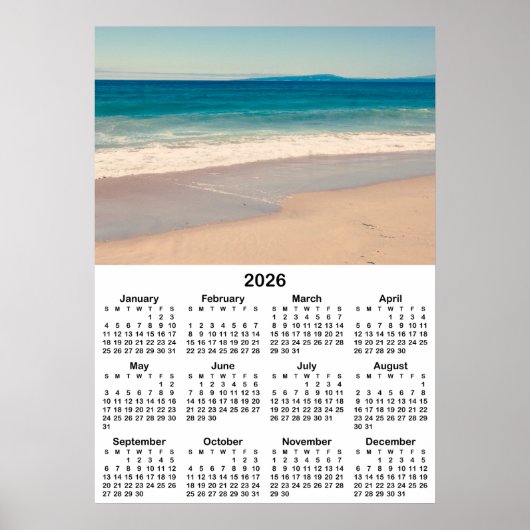 Creëer Uw eigen 20x28 foto 2026 kalender Poster (Voorkant)