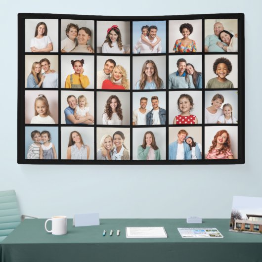 Creëer Uw eigen 24 bewerkbare kleuren voor fotocol Spandoek (Beurs)