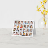 Creëer Uw Eigen 24 Fotocollage Groet Kaart (Gele Bloem)