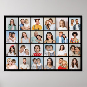 Creëer Uw eigen 24 Fotocollage Poster