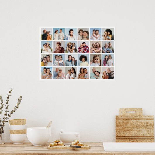 Creëer Uw eigen 24 Fotocollage Poster (Keuken)