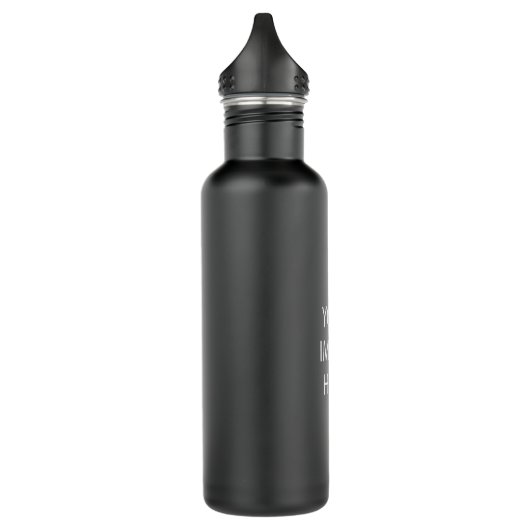 Creëer Uw eigen 24-oz Matte Black Water Fles (Links)